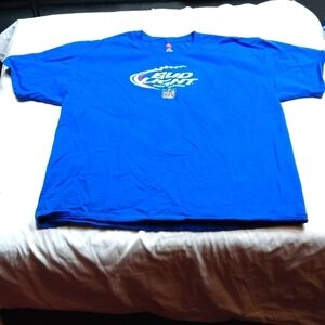 Bud light NFL mens XL t-shirt